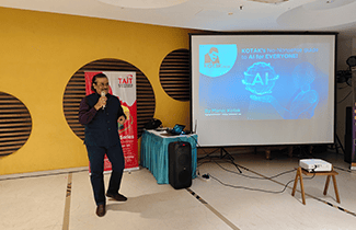 Kotak's No-nonsense AI for Everyone, invited by TAIT, representing 70% of Mumbai's IT industry, was a collaborative session.