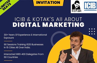 Indian Chamber of International Business Helping MSME companies reach out to the world Invited to educate their members to use Digital Marketing for international visiblity
